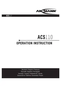 Notice ANSMANN ACS110 Nabíječka baterií