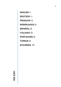 Notice PHILIPS HQC241 Tondeuse électrique