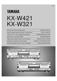 Notice YAMAHA KXW321 Cinta de casete