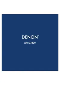 Notice DENON AHD7200 écouteurs