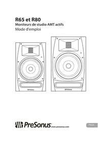Notice PRESONUS R80 Haut-parleur