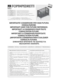 Notice Foppapedretti LETTINO PEKOS Lit bébé