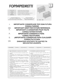 Notice Foppapedretti LETTINO LUCILLA 500 Lit bébé