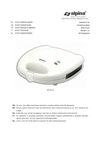 Notice ALPINA SF2617 Appareil à fondue, raclette et wok