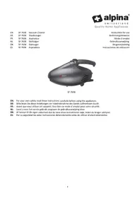 Notice ALPINA SF7638 Aspirateur