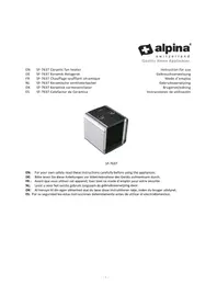 ALPINA SF7637 - Chauffage