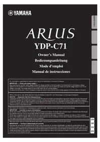 YAMAHA Arius YDPC71PE - Piano numérique