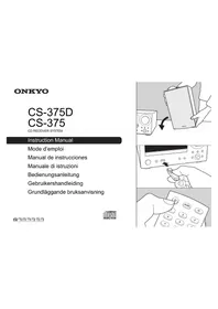 Notice ONKYO CS375D Hi-Fi System