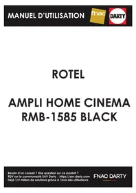 Notice ROTEL RMB1585 Ontvanger