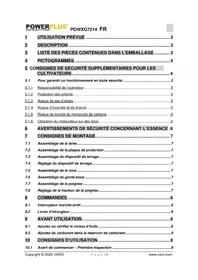 Notice PowerPlus POWXG7214 Fraiseuse