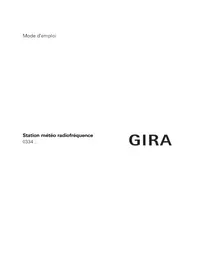 Notice Gira 0334 Station Météo