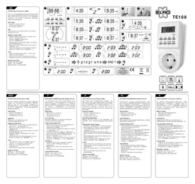 Notice ELRO TE108 Horloge