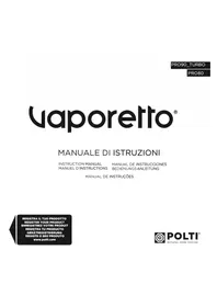 Notice POLTI VAPORETTO PRO 90 TURBO Pulitore a vapore