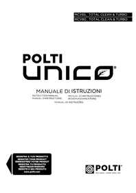 Notice POLTI UNICO MCV80 TOTAL CLEAN & TURBO Nettoyeur à vapeur