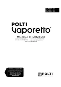 Notice POLTI VAPORETTO CLASSIC 55 Aspirateur