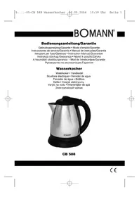 Notice BOMANN CB 588 Fierbător