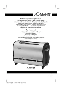 Notice BOMANN TA 1802 CB Toaster