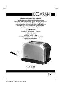 Notice BOMANN TA 1343 CB Tostapane