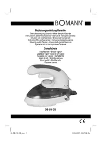 BOMANN DB 616 CB - Strykejern
