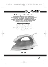 BOMANN CB 741 - Ferro de passar