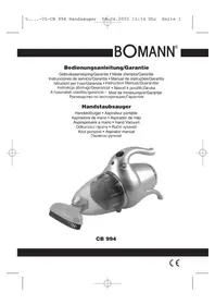 Notice BOMANN CB 994 Aspirator