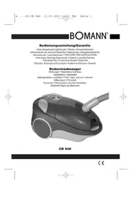 Notice BOMANN CB 948 Ηλεκτρική σκούπα