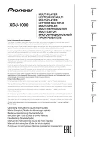 Notice PIONEER XDJ1000 Equipement DJ