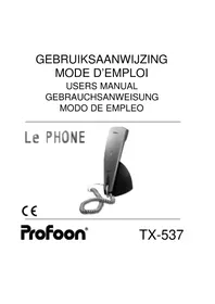 PROFOON TX537 - Téléphone de bureau