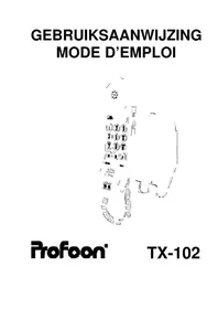 Notice PROFOON TX102 Bureautelefoon