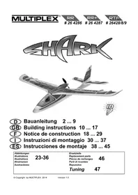 Notice MULTIPLEX RTF SHARK Juguete radiocontrolado