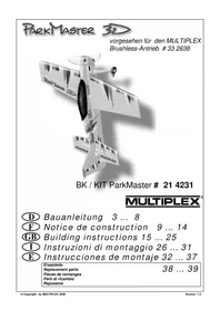 Notice MULTIPLEX KIT PARKMASTER 3D Juguete radiocontrolado
