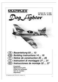 Notice MULTIPLEX KIT DOGFIGHTER Juguete radiocontrolado