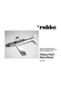 Notice ROBBE PILATUS PC21 Jouet radiocommandé
