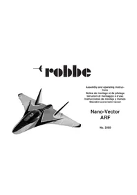 Notice ROBBE NANOVECTOR Jouet radiocommandé