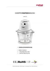 Notice ROTEL U481CH2 Robot ménager