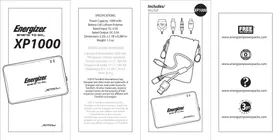 Notice ENERGIZER XP1000 Batterie portable