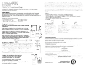 Notice Lenmar POWERPORT KIT Batterie portable
