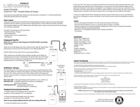 Notice Lenmar POWERPORT SLIM Batterie portable