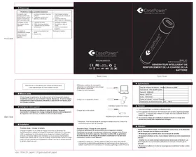 Notice CasePower A29 Batterie portable