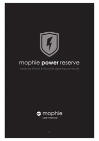 Notice Mophie POWER RESERVE Bateria portátil