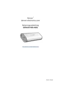 Notice DENVER PBA4001 Power bank