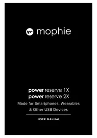 Notice Mophie POWER RESERVE 1X Bateria portátil