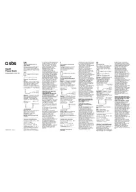 Notice SBS SQUID POWER BANK Batterie portable