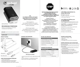 Notice Digipower THE WEEKENDER Batterie portable