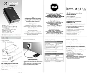 Notice Digipower THE TECHIE Batterie portable