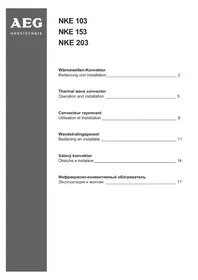 AEG NKE 103 - Vytápění