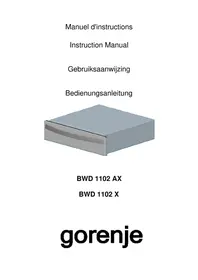 GORENJE BWD 1102 X - Tiroir et armoire chauffants