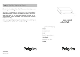 Notice Pelgrim ACL15 Tiroir et armoire chauffants