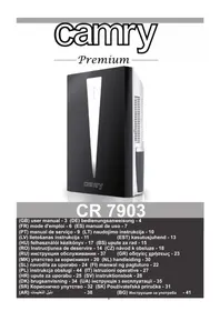 Notice CAMRY CR 7903 Avfuktare