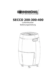 Notice Sonnenkönig SECCO 400 Dehumidifier